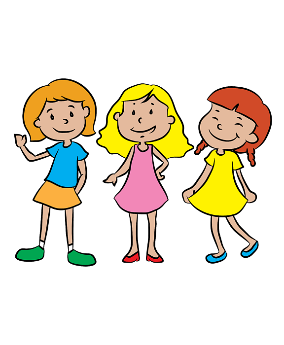 Best Friends of Three Best Friends Forever Girl Squad Kids T-Shirt by  Haselshirt - Pixels