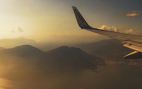 Nina Kulishova - Between Clouds And Light.Ryanair. A Flight To Palermo.Sicily.Italy. 