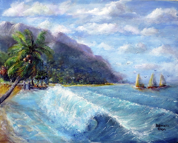 Bernadette Krupa - Big Waves Beach Tropical