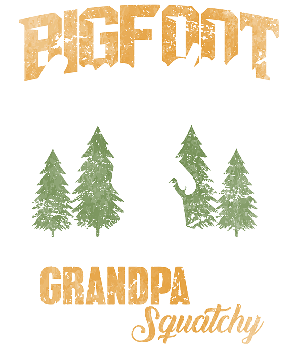  Bigfoot Grandpa Yeti Cryptozoologist Bigfoot T-Shirt