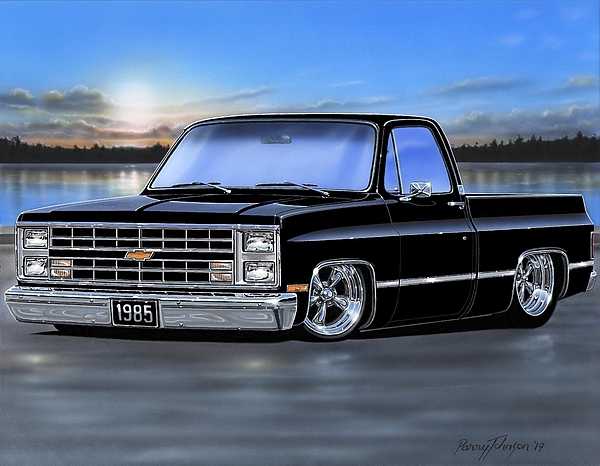 インポート・海外人気ブランド Truck Pickup Fleetside C10 Chevy 1985 Black Zip by Pouch Parts