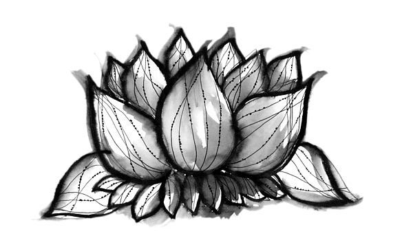 Minimalist artwork of a lotus flower with a flying bird on Craiyon-saigonsouth.com.vn