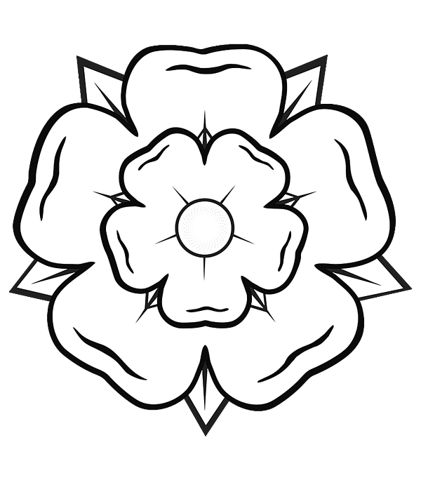 Black and White Rose, County, England, Heraldic, Heraldry. Jigsaw ...