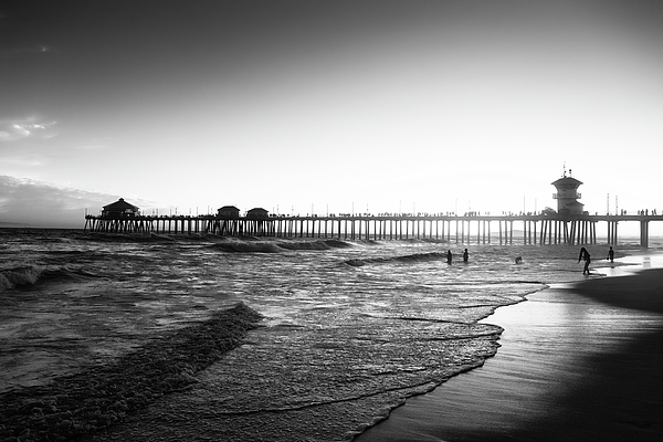 Philippe HUGONNARD - Black California Series - Huntington Beach Pier