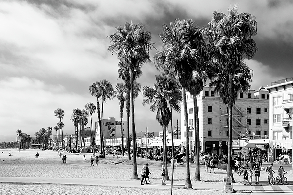 Philippe HUGONNARD - Black California Series - Venice on the Beach