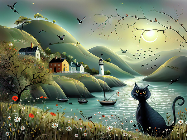 Brian Tarr - Black cat sunset