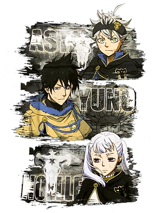 Black Clover Face Art Asta Yuno Fleece Blanket by Anime Art - Fine