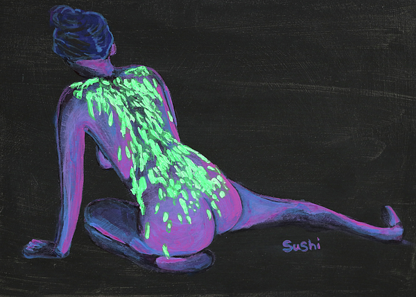 Blacklight and UV Paint Study 1 Poster by Sushi Erotic - Fine Art America