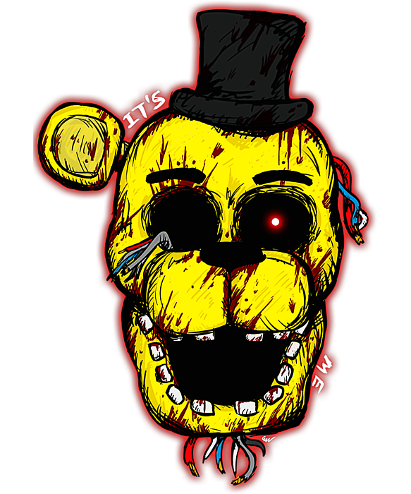 Five Nights at Freddy's - FNAF - Golden Freddy Sticker for Sale