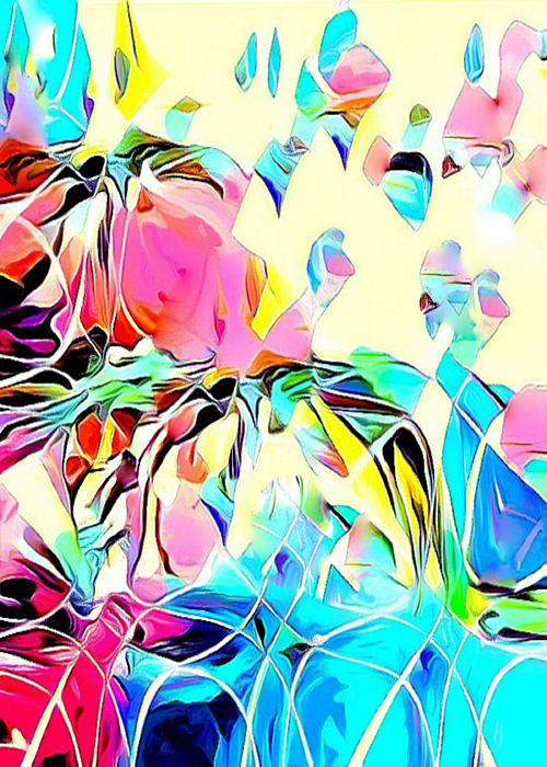 Silver Pixie - Blooming pretty flower garden abstract