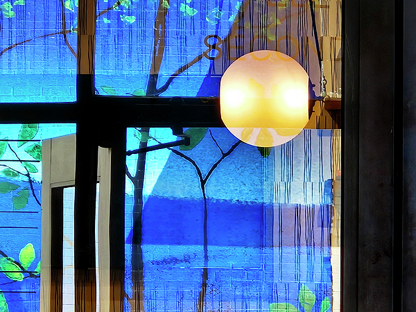 Sharon Williams Eng - Blue Window Reflections Horizontal