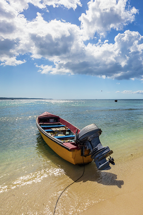 Moored Fishing Boat Portable Battery Charger by Stefan Mazzola