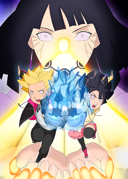 Naruto hinata boruto and himawari