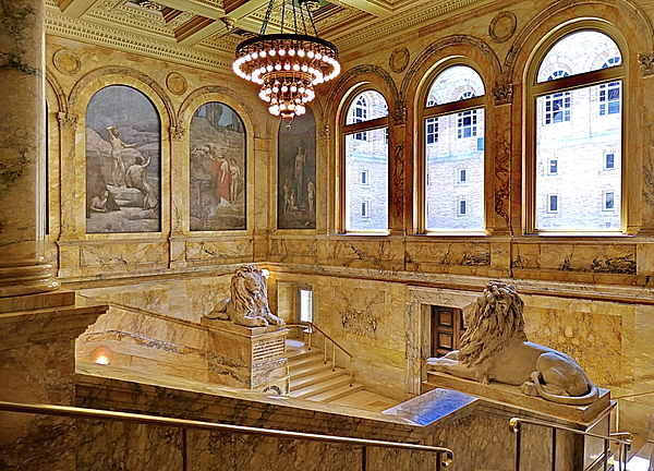 Lyuba Filatova - Boston Public Library, Fragment of the Central Staircase