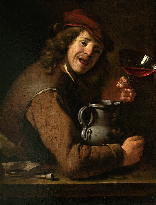 Johannes Vermeer 1632-1675 - Boy Drinking Wine 1656