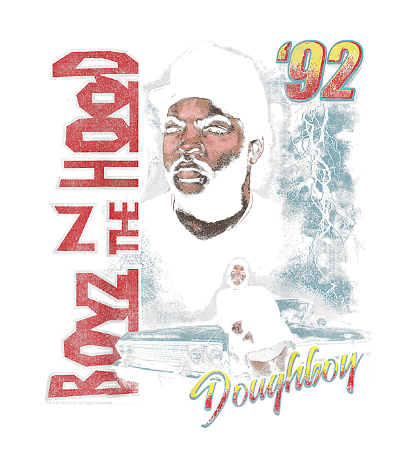 Boyz N The Hood Darrin Doughboy Album Cover Logo Sticker by Black - Pixels