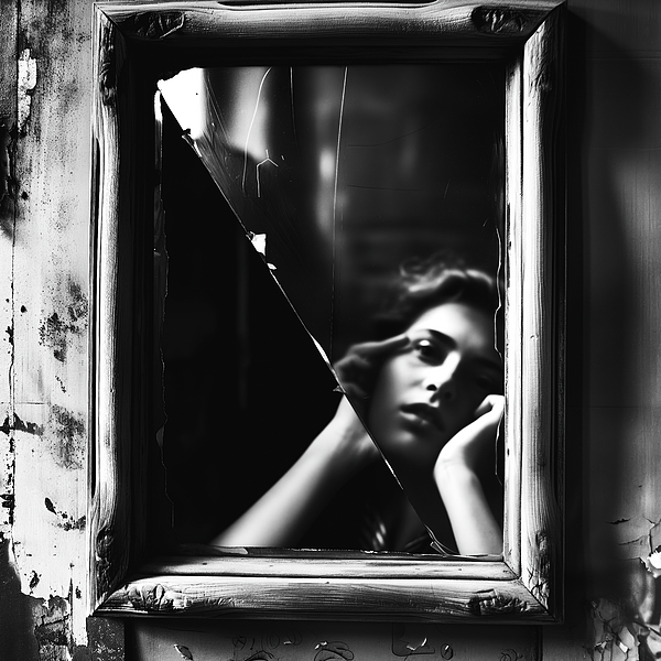Yo Pedro - Broken Window Portrait of Woman