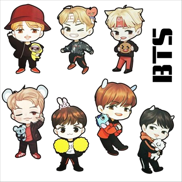 Bts Logo Sticker by Edsel Dunbobbin - Pixels