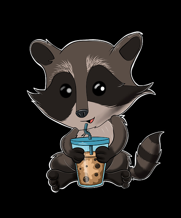  Kawaii Raccoon Stickers, Cute Raccoon, Raccoon Inside