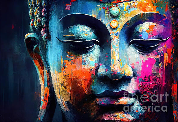 Mark Ashkenazi - Buddha Face Painting 5