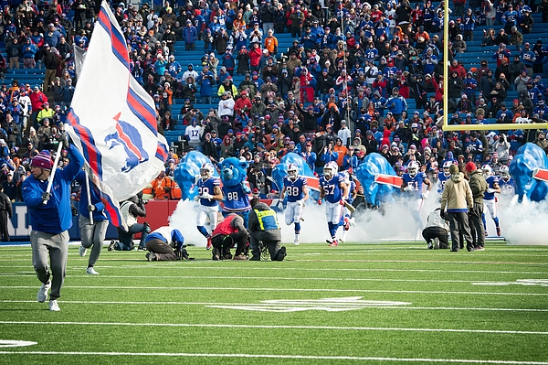 Buffalo Bills Entering the Field Jigsaw Puzzle by ANG Brandy