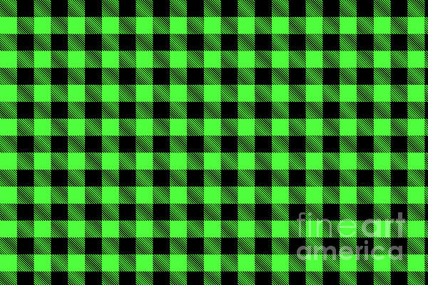 Green Buffalo Plaid Gingham Checkered Graphic by ArtByTroy