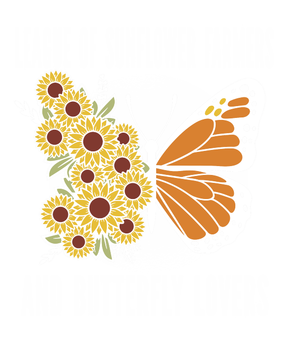 Sunflower Butterfly Sticker