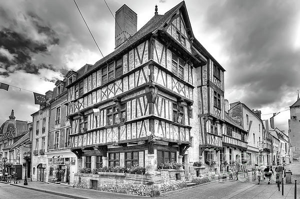 Paolo Signorini - BW The oldest half-timbered house in Bayeux 