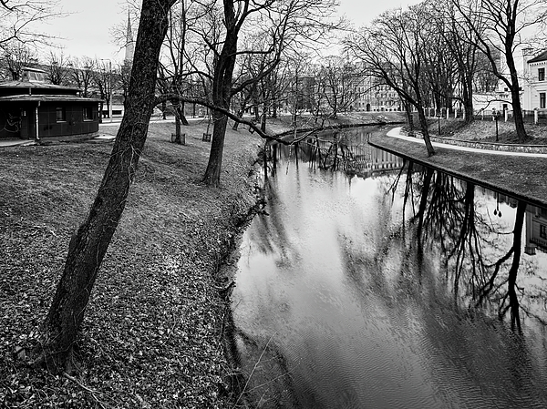 Jouko Lehto - By the canal. 2. Riga 2024 bw