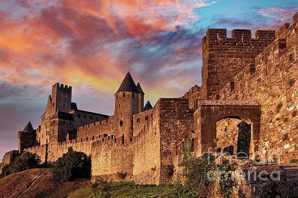Carcassonne At Sunset Iphone 13 Case By Delphimages Photo Creations Pixels