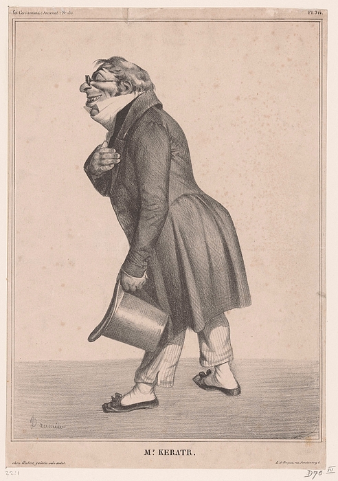 Caricature Of Auguste Hilarion Count Of Keratry Honore Daumier 1833 Greeting Card By Timeless