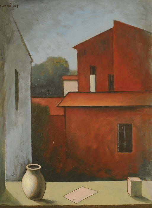 Dan Hill Galleries - Carlo Carra, the red house, fixed