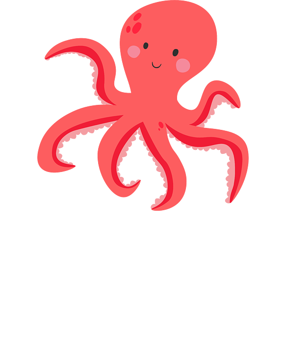 Cartoon Octopus Cute Octopus Graphic Octopus Clipart Greeting Card by Stacy  McCafferty