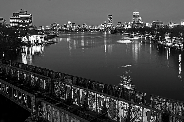 Boston's Skyline from the Charles River Esplanade by Kristen Wilkinson