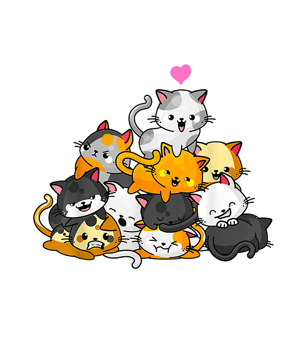 Artsy Cat - Kawaii Kitty Artist Sticker