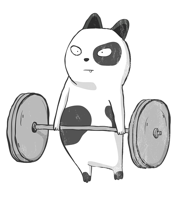 Panda Deadlift gift bodybuilder powerlifter Bear' Men's T-Shirt