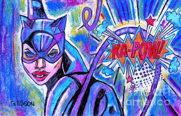 Genevieve Esson - Catwoman Pop Art