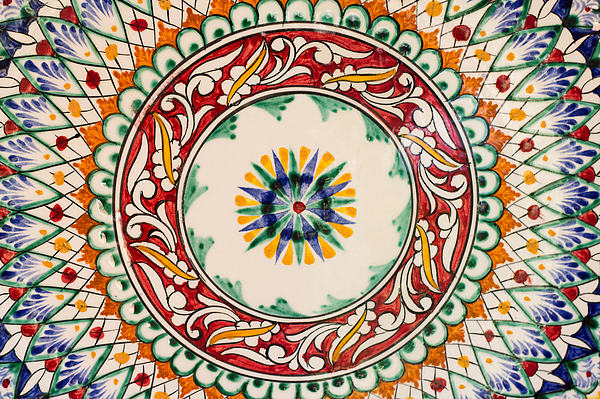 Uzbek ceramics are known for their traditional patterns and bright colors