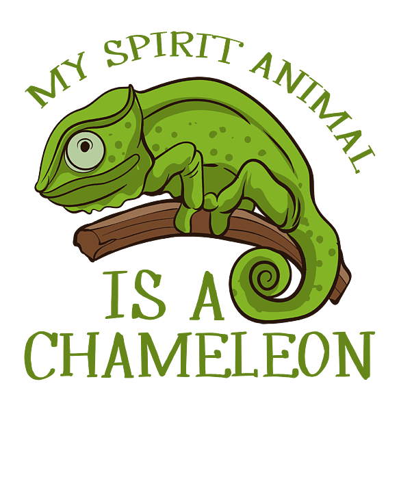 Chameleons Are My Spirit Animal Lizard Chameleon Lover Kids T-Shirt by EQ  Designs - Pixels