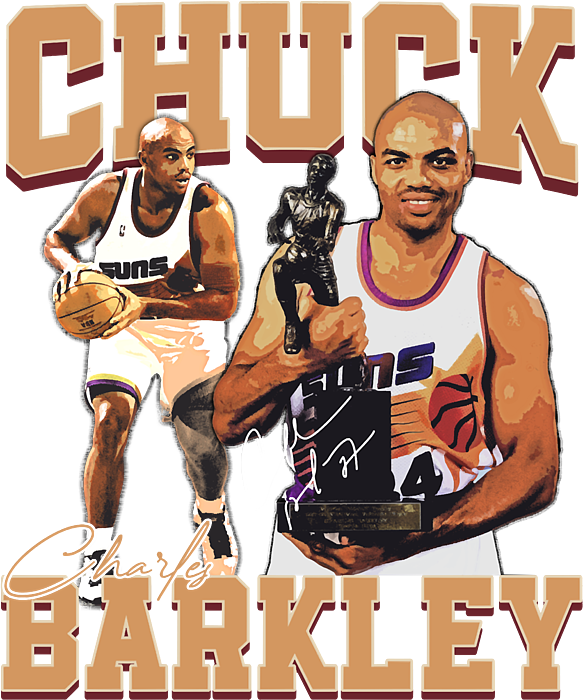 Charles Barkley Chuck Basketball Vintage Retro 80s 90s Sticker