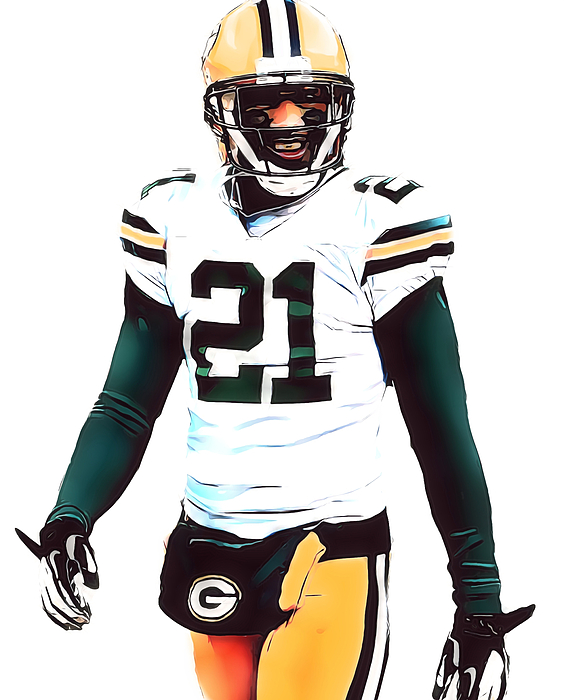Charles Woodson Green Bay Packers Watercolor Strokes Pixel Art 103