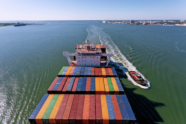 Steve Rich - Charleston South Carolina Harbor - Large Container Ship 2