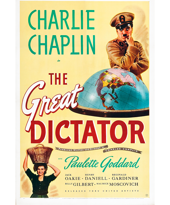 Charlie Chaplin The Great Dictator Film Classic Greeting Card by ...