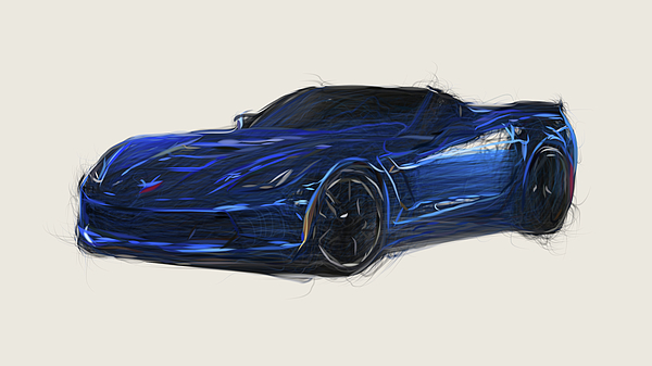 Puzzle 1000 pièces : Corvette Z06