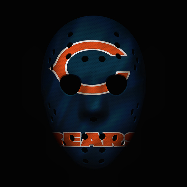 Chicago Bears War Mask 2 by Joe Hamilton