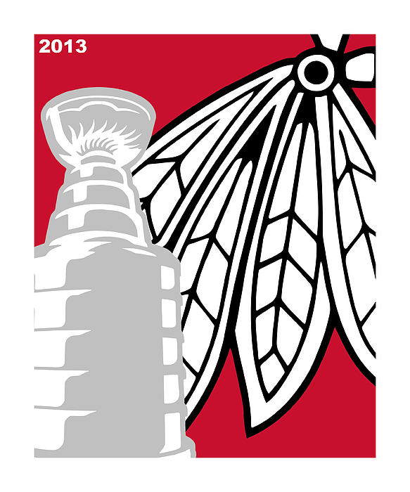 Chicago Blackhawks 2013 Stanley Cup Champions Art Tote Bag by Joe Hamilton  - Pixels Merch