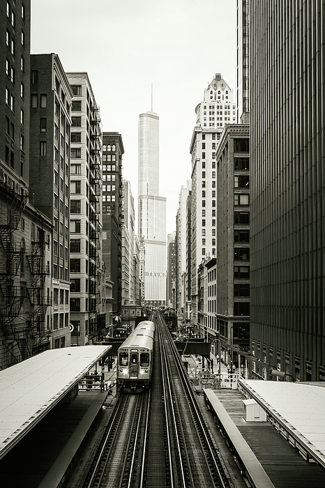Chicago In Photographs - Chicago The Loop Elevated Rail