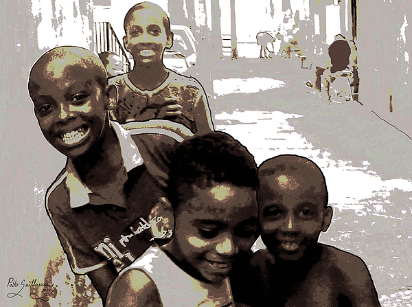 Pablo Guillamon - Children In Candeal. Salvador Of Bahia. Brazil