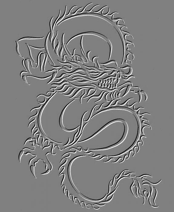 Tribal Chinese Dragon Tattoo Greeting Card for Sale by BiscuitSnack