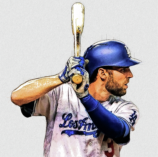 Chris Taylor - LF - Las Angeles Dodgers Youth T-Shirt by Bob Smerecki -  Pixels